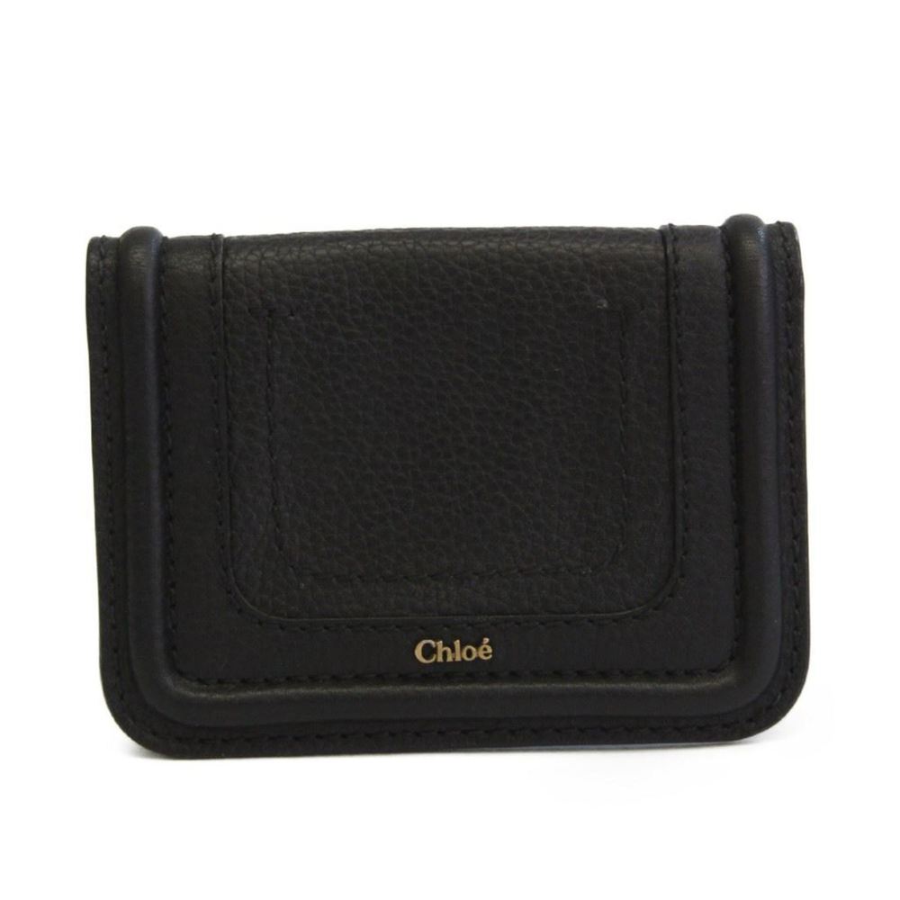 Chloé Leather wallet or Travel Pass Case Black